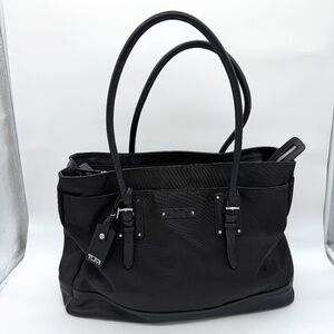 TUMI Black Nylon/ Leather Womens Laptop Briefcase Purse Original Tumi Dust Bag